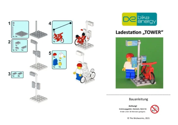Stazione di ricarica per biciclette elettriche LEGO TOWER | LL10