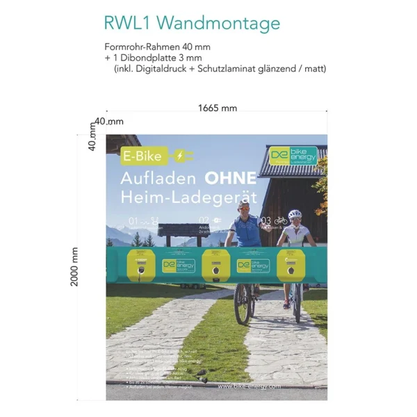 Rückwandplatte LINE - Wandmontage | RWL1